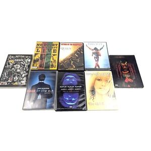 8 Music Rock Pop Concert DVD Lot Oasis Slipknot No Doubt Queen